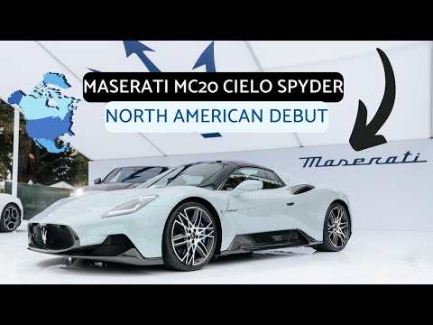2023 Maserati MC20 Cielo Spyder Makes North American Debut In California