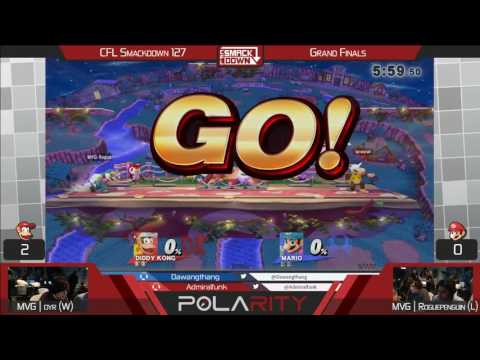 CFL Smackdown 127 WiiU - MVG | Dyr (Diddy Kong) vs MVG | RoguePenguin (Mario) - Grand Finals