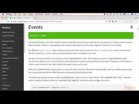Mastering Node js Understanding Events | packtpub com