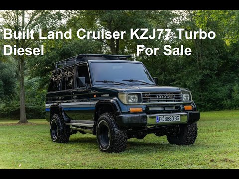 1994 Toyota Land Cruiser KZJ77 3.0L Turbo Diesel 5 Speed Boosted Exhaust Walk Around For Sale