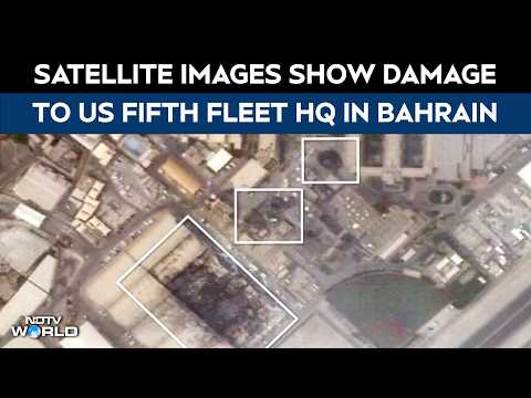 Bahrain US HQ Damaged | Satellite Images Show Damage To US Fifth Fleet HQ After Iranian Strikes