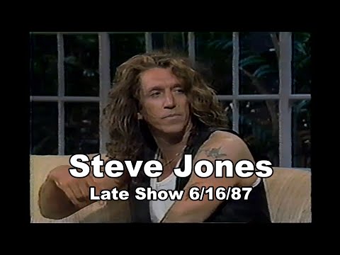 Steve Jones - interview on Sid and Nancy - Late Show 6/16/87 HQ stereo Sex Pistols