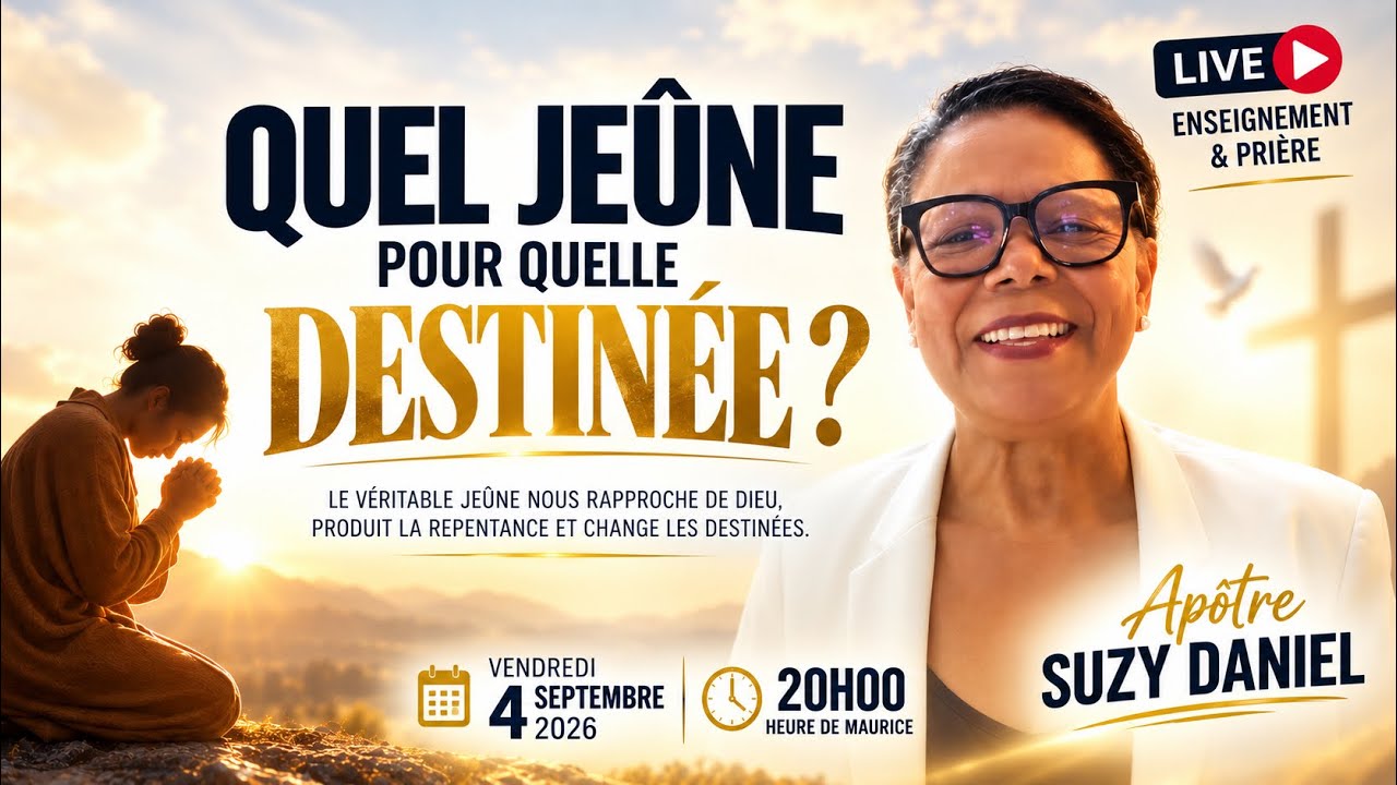 QUEL JEÛNE POUR QUELLE DESTINÉE ? Apôtre Suzy DANIEL