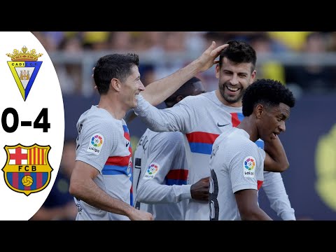 HIGHLIGHTS: CADIZ 0-4 BARCELONA