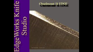 Cheefarcuut 1000 grit Sintered / Vitrified Stone edge results - Tsunehisa 165mm Bunka White #2