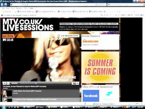 Ian Erix Live Acoustic Session on MTV