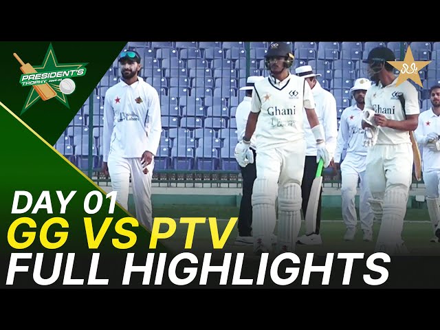 Full Highlights | Ghani Glass vs PTV | President Trophy | D 1| Sports Complex Karachi | M2Y1K