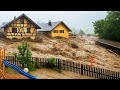 Austria Now Massive Mudslides Bury Homes In Gschnitz Village Historic Floods Hit France