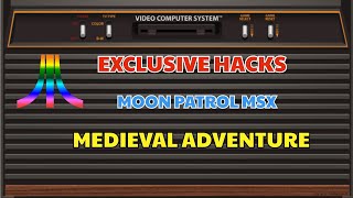 Exclusive Atari 2600 Hacks - Moon Patrol MSX & Medieval Adventure