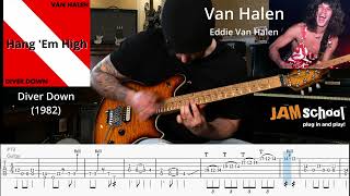 Van Halen Hang em High Guitar Solo with TAB