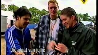 downset. (Festival Waldrock 1996 - Entrevista e inicio del show)