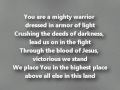 Above all Else (You are a Mighty Warrior) with Lyrics