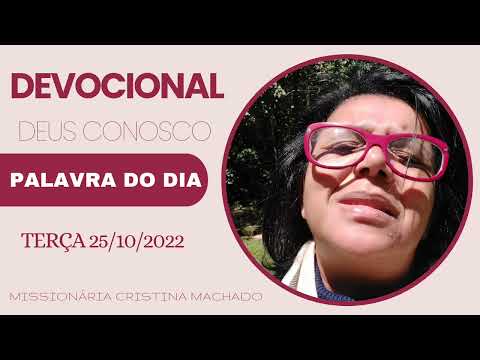 25.10.22| Devocional Deus Conosco | Jesus, o Refúgio verdadeiro| Palavra do Dia| BY CRISTINA MACHADO