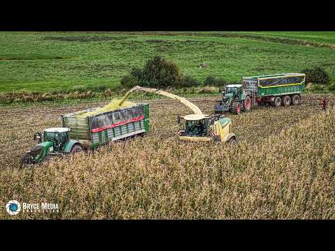 Mais häckseln 2025 mit Leistungsstarker Häckselkette Teil 1 - Krone BIG X 1180 & Fendt in Aktion 