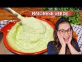 EGG FREE GREEN MAYONNAISE VERY EASY HOMEMADE GREEN MAYONNAISE LIKE YOU SEE IN A SNACK BAR