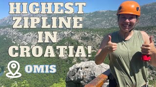 RIDING THE HIGHEST ZIPLINE IN CROATIA !! | Omis Vlog