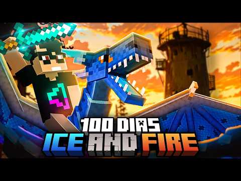 Sobrevivi 100 dias ZERANDO O ICE AND FIRE no Minecraft - O FILME