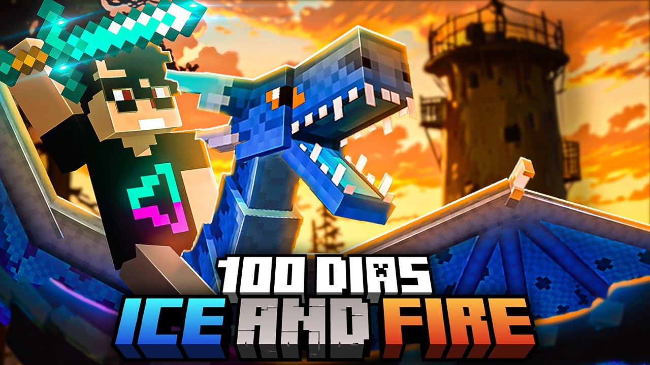 Sobrevivi 100 dias ZERANDO O ICE AND FIRE no Minecraft - O FILME