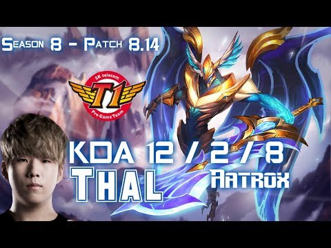 SKT T1 Thal AATROX vs DR. MUNDO Top - Patch 8.14 KR Ranked