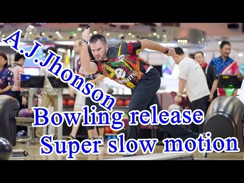 【A.J.Jhonson】 Bowling release Super slow motion【ボウリング】