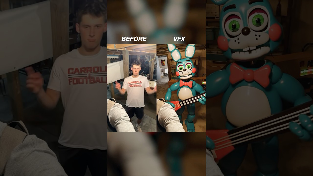 Before and After FNAF 2 VFX 🐰