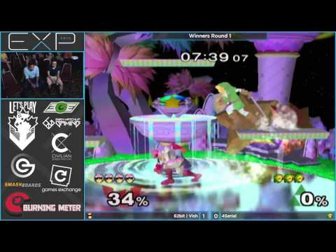 EXP 2015 - 62bit | Vish (Falcon) vs 4Serial (Link) - Melee Singles Winners Bracket