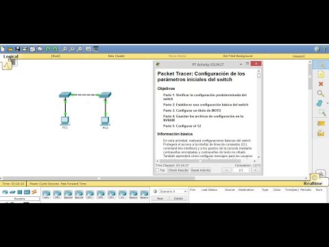 2.2.3.3 Packet Tracer Configuring Initial Switch Settings