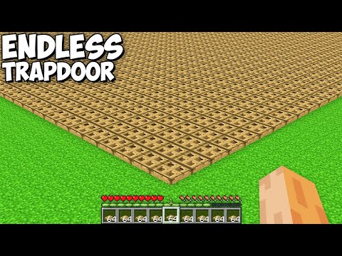 I look this ENDLESS TRAPDOOR CHUNK in My Minecraft World ??? Secret Longest Bed in Minecraft !!!