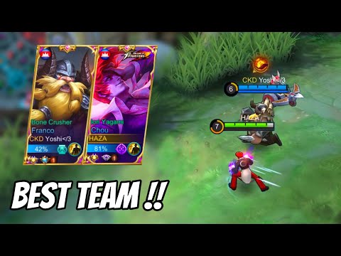 HAZA CHOU + FRANCO TOP 1 SUPREME = BEST DUO RANK??? - MLBB