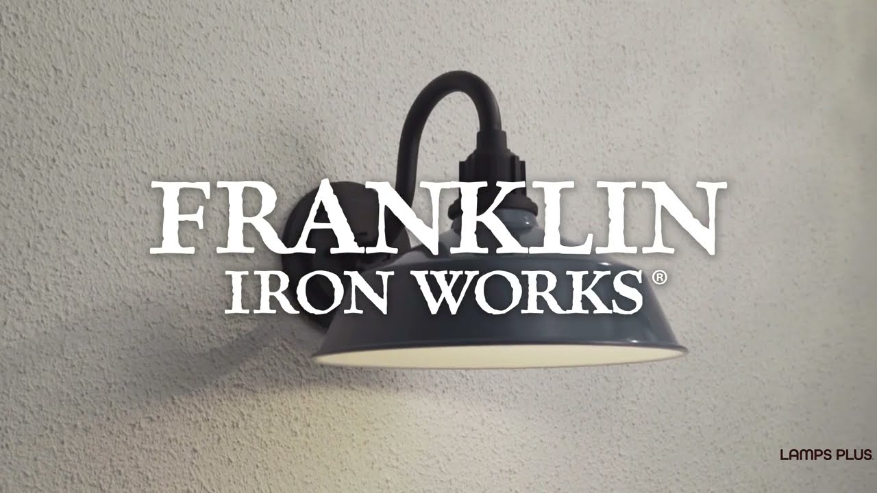 Video 1 Watch A Video About the Arnett Denim Blue Outdoor Barn Wall Light