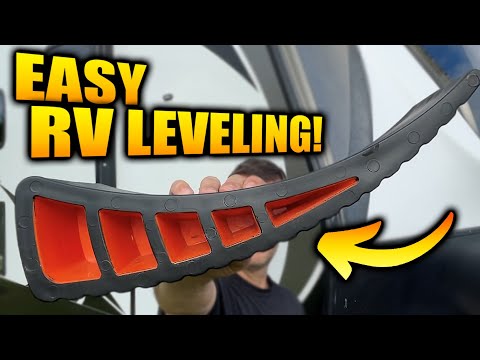 Level an RV in Seconds - Ditch The Blocks for Travel Trailer Leveling Ramps!