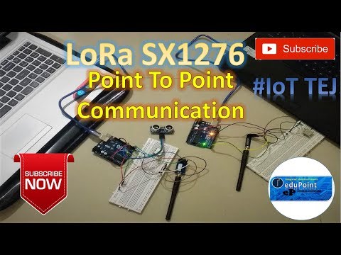 LoRa SX1276 Point To Point Communication | Ultrasonic Sensor Data Sent Using LoRa