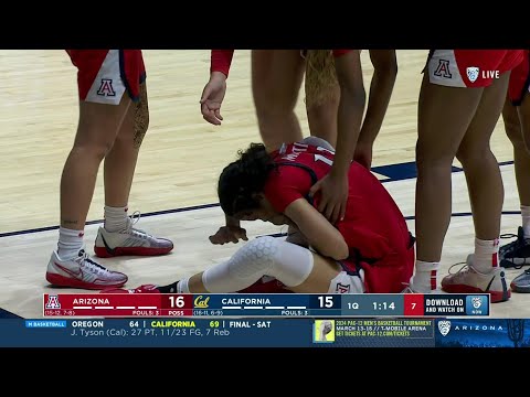 🤕 Martinez ELBOWED In The MOUTH, Intentional Foul After Review | Arizona Wildcats College Basketball