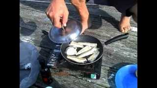 preview picture of video 'Ed cooking fish at Evans Head'
