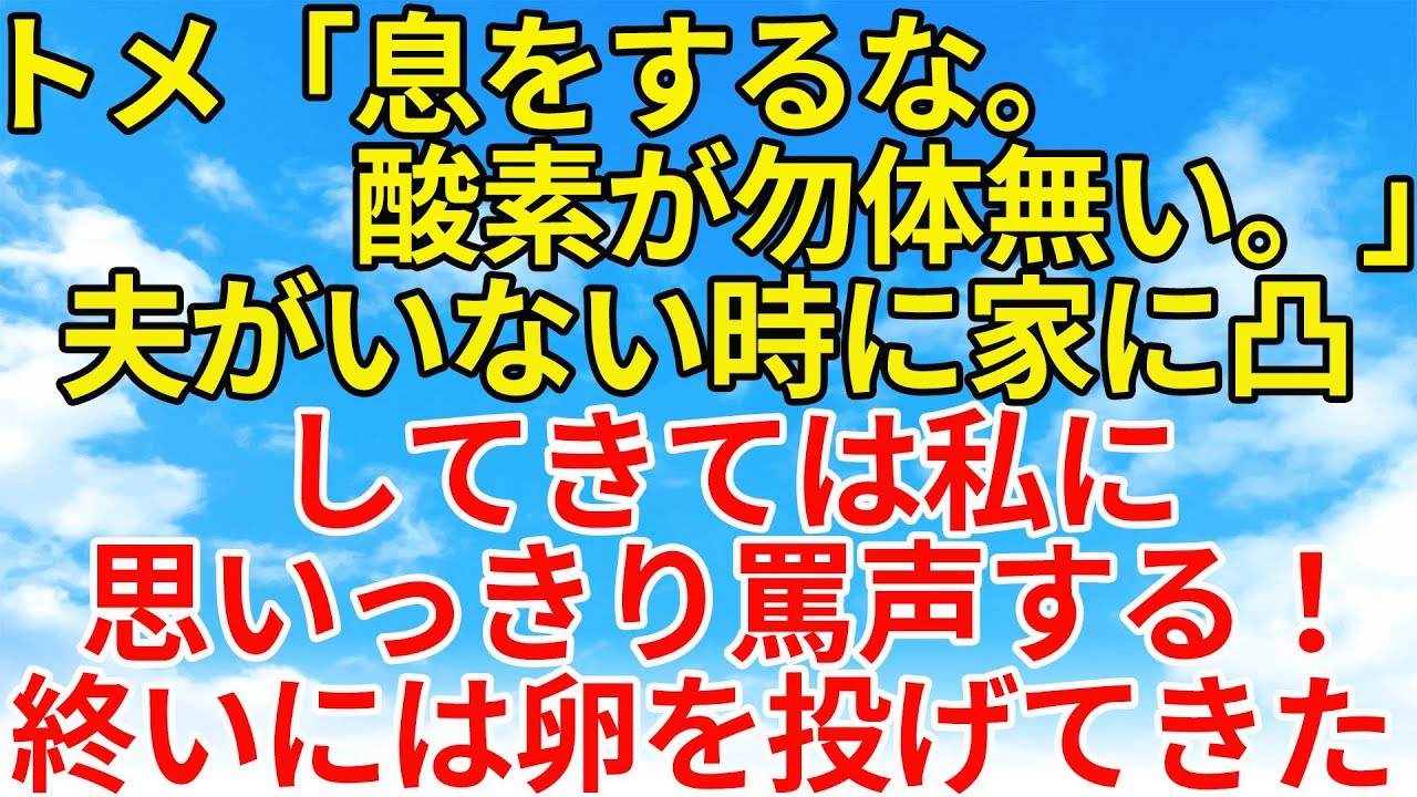 スカッとする話【修羅場・因果応報】夫がいないところでいびりをしてくるトメ。ある日、卵を私にめがけて投げてきたが、卵が当たった先は…【スカッとオーバーフロー】