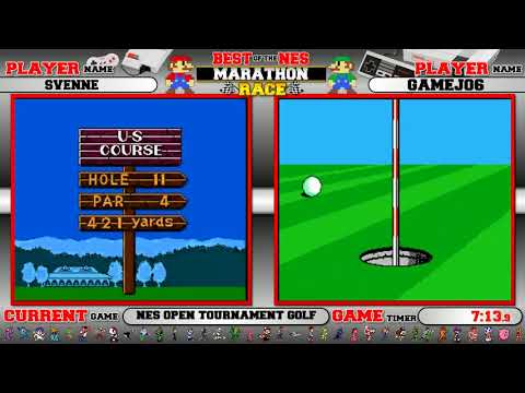 Best Of NES Marathon! NES Open Tournament Golf Race Big Jon vs Svenne!