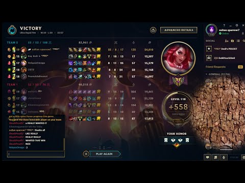 First League of Legends gameplay with miss fortune ultimate battle.