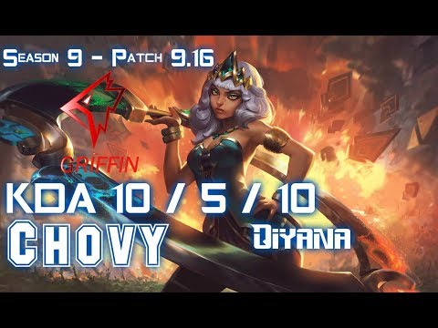 GRF Chovy QIYANA vs SYLAS Mid - Patch 9.16 KR Ranked