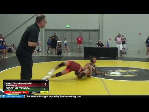 110 Lbs Round 3 (6 Team) - Harlow Skenandore, Wisconsin Vs Brooklyn Espinoza, Arizona 57a8