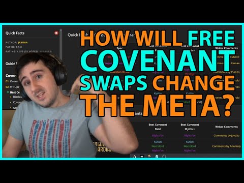 How will Free Covenant Swaps change the PvE Meta in 9.1.5 and 9.2?
