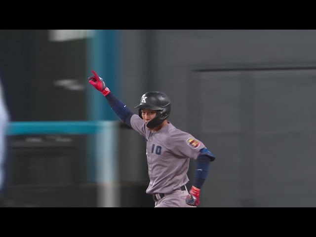 【6回表】慶應義塾大・清原正吾 インコースを上手く捌きレフトスタンドへの2ランホームラン!! 2024年8月31日 北海道日本ハムファイターズ 対 東京六大学選抜チーム