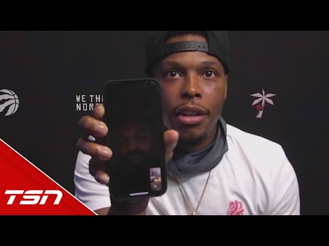 Drake FaceTimes Kyle Lowry during press conference
