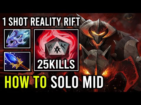 How to Solo Mid CK Against Storm with 1 Shot Illusion Army Unlimited Crit Hit Dota 2