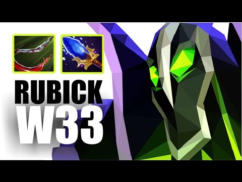 W33 TEACH PUDGE 'HOW TO HOOK' - RUBICK - EPIC GAMEPLAY | DOTA 2