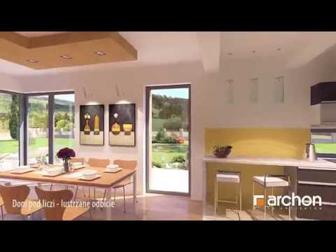 Dom pod liczi, lustrzane odbicie - wirtualny spacer po wnętrzu. Biuro Projektów ARCHON+