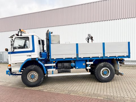 SCANIA - 93M 250 4x4, Einzelbereifung, Winterdienstausstattung, Kran Hiab 013