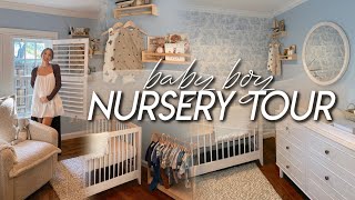 BABY BOY NURSERY TOUR | vintage, simple, & cozy boy nursery transformation 🧸