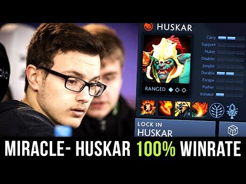Miracle- Huskar 100% Winrate 12/12 Games - Last Win-Streak Before New Season & 7.21 Patch - Dota 2