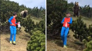 video: Italian boy shows calm and courage during encounter with wild bear in Dolomites
