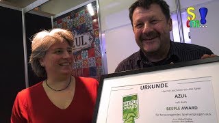 Bericht: Beeple-Award Übergabe für Azul auf der Spielwarenmesse 2018